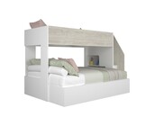 3 persoons Familiebed - Easy grijs eiken