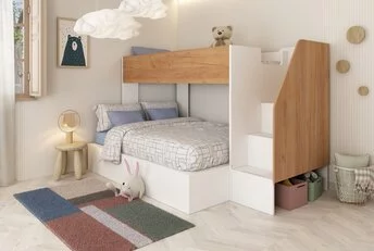 3 persoons Familiebed - Easy Eikenkleur