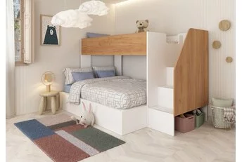 3 persoons Familiebed - Easy Eikenkleur