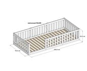 Montessori vloerbed Luna Wit - 90x200