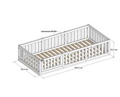 Montessori vloerbed Luna Wit - 90x200