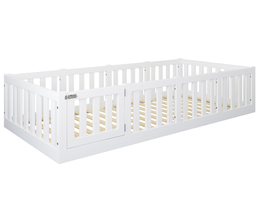 Montessori vloerbed Luna Wit - 90x200