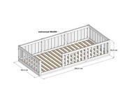 Montessori vloerbed Luna Natuur - 90x200