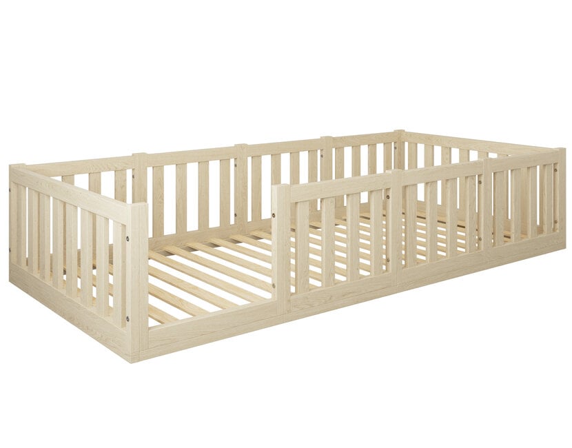 Montessori vloerbed Luna Natuur - 90x200