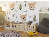 Montessori vloerbed Luna Natuur - 90x200