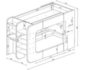 The Cube 90x200 - Wit