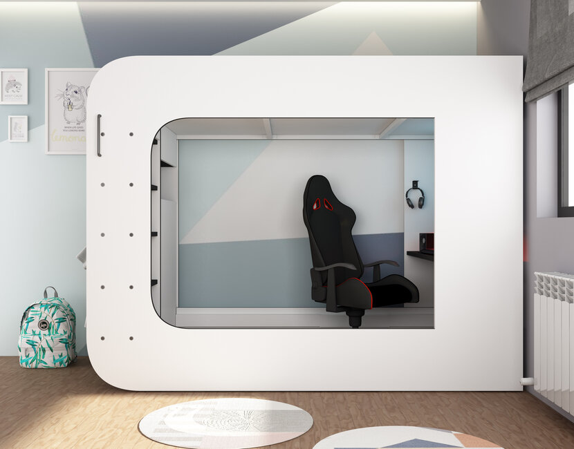 The Cube 90x200 - Wit