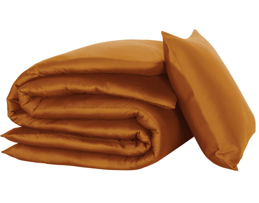 Dekbedovertrek Olivia,  Copper- Eenpersoons