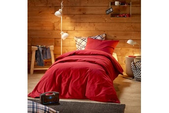 Dekbedovertrek Laura Burgundy