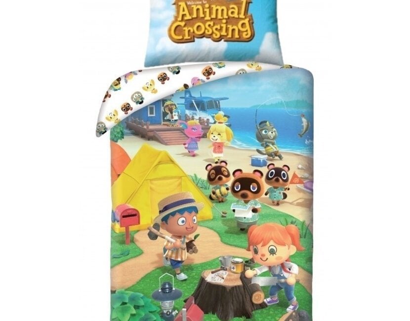 Animal Crossing Dekbedovertrek, Happy Home - 140 x 200 cm + 70 x 90 cm - Katoen