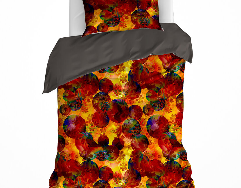 DWL Dekbedovertrek  aurora summer fig 140x200/220+60x70