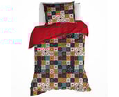 DWL Dekbedovertrek  ankara red dahlia 140x200/220+60x70
