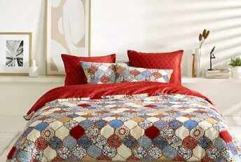 Dekbedovertrek Katoen Satijn Medina