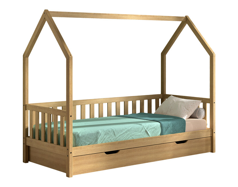 Bedhuisje Cabane - Massief eiken - bedbank