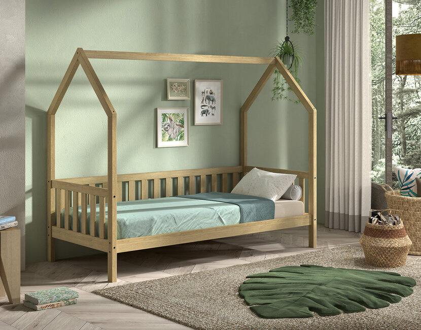 Bedhuisje Cabane - Massief eiken - bedbank