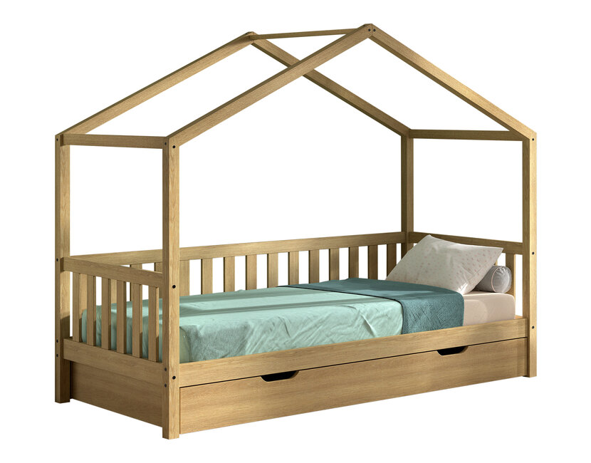 Bedbank Dallas - 90x200 - Massief Eiken