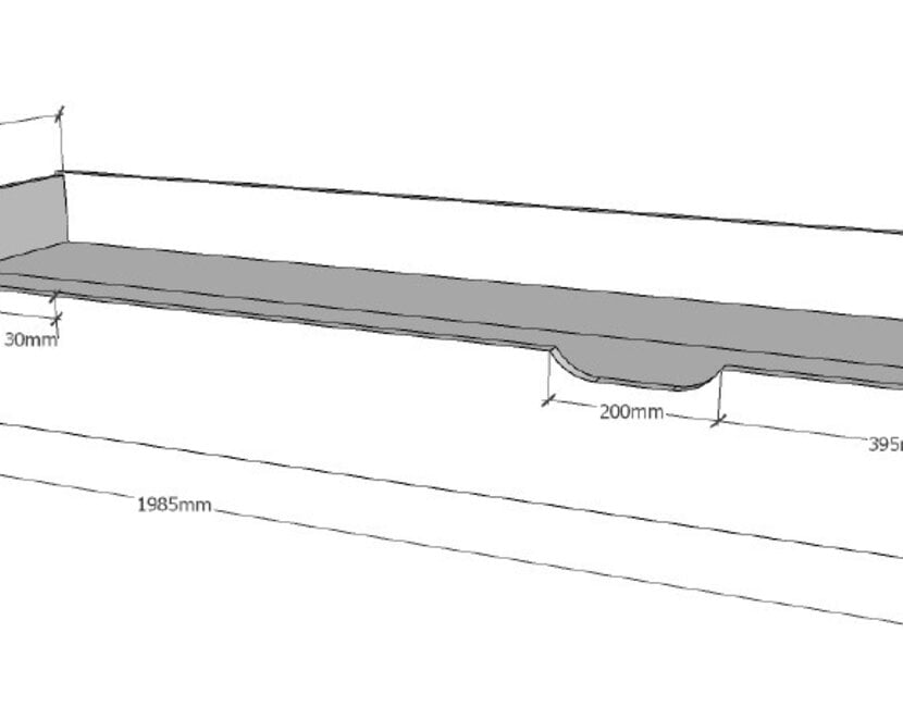 Bedbank Dallas - Massief Eiken