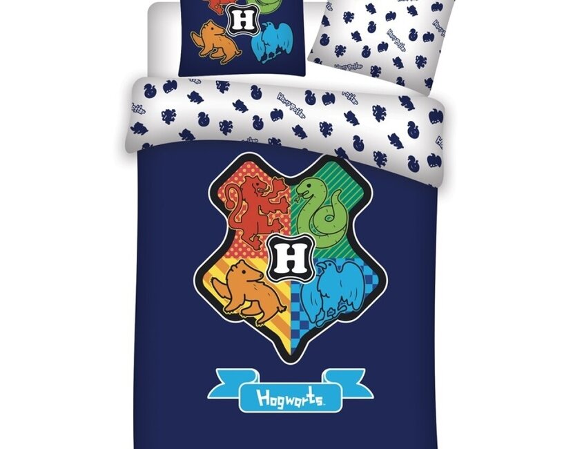 Dekbedovertrek Hogwarts Logo