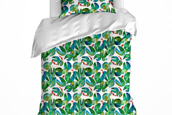 Dekbedovertrek Puddle Green