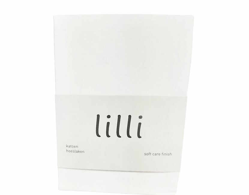 Hoeslaken Lilli Kids  - 120x200 - 100% Katoen - wit