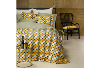 Dekbedovertrek Katoen Satijn Almond