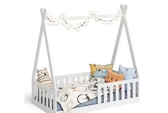 Vloerbed Tipi wit - 70x140 - Montessori peuterbed