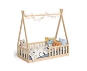 Vloerbed Tipi - 70x140 Natuur - Montessori peuterbed