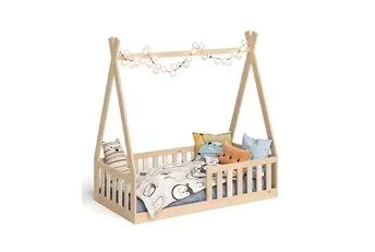 Vloerbed Tipi - 70x140 Natuur - Montessori peuterbed