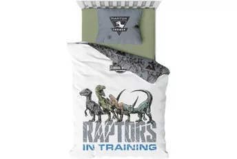 Jurassic World Dekbedovertrek Raptors in Training - Katoen