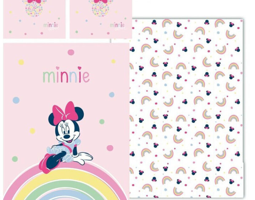 Disney Minnie Mouse Dekbedovertrek Rainbow - 140 x 200 cm / 65 x 65 cm - Polykatoen