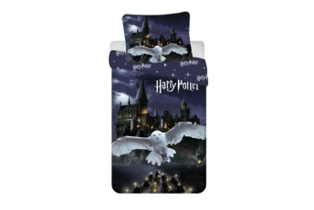 Harry Potter Dekbedovertrek Hogwarts Night -140 x 200 cm / 70 x90 cm