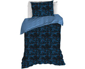 De Witte Lietaer Dekbedovertrek Cobra, Blue Fusion - Eenpersoons - 140 x 220 cm + 60 x 70 cm - Katoen Percal