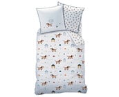 Matt & Rose Dekbedovertrek, Waf Waf - 140 x 200 cm + 63 x 63 cm - Katoen