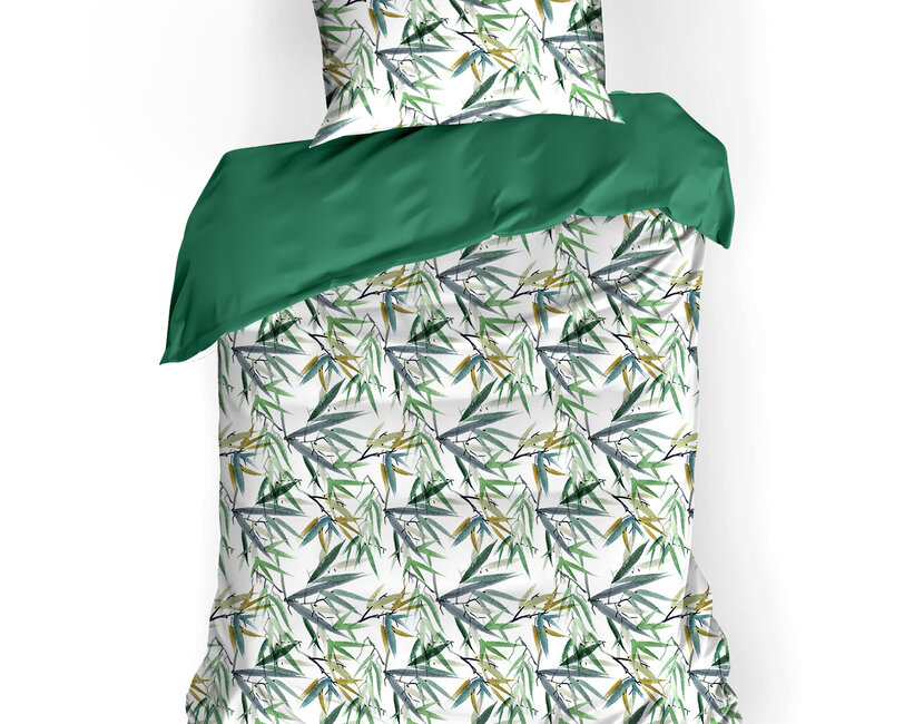 De Witte Lietaer Dekbedovertrek Katoen, Salix Deep Jungle - 140 x 200/220 + 60 x 70 cm