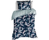 De Witte Lietaer Dekbedovertrek Katoen, Mowgli Pastel Blue - 140 x 200/220 + 60 x 70 cm