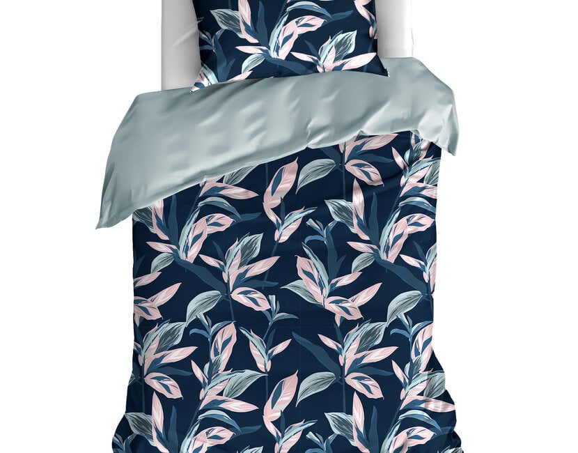 De Witte Lietaer Dekbedovertrek Katoen, Mowgli Pastel Blue - 140 x 200/220 + 60 x 70 cm