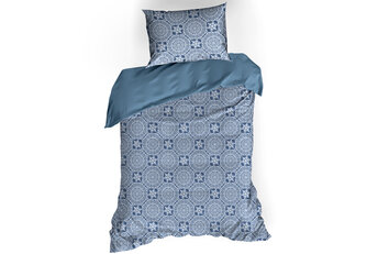 De Witte Lietaer Dekbedovertrek Katoen Satijn Henna - Blauw