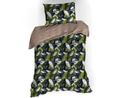 De Witte Lietaer Dekbedovertrek Katoen Satijn, Elm Chinchilla - 140 x 200/220 + 60 x 70 cm