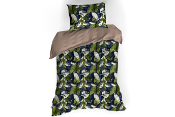 De Witte Lietaer Dekbedovertrek Katoen Satijn Elm - Groen