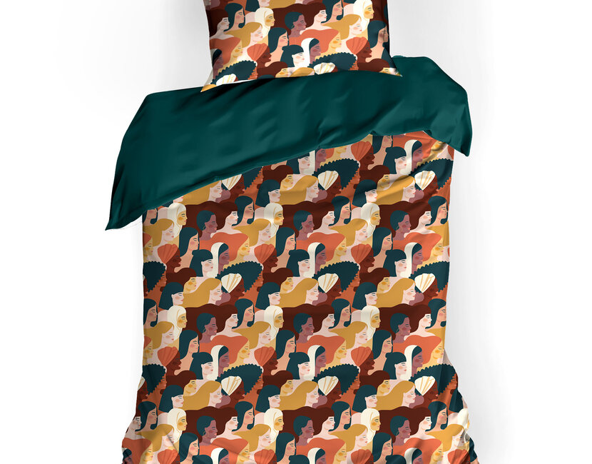 De Witte Lietaer Dekbedovertrek Katoen Satijn, Anaïs Stargazer - 140 x 200/220 + 60 x 70 cm