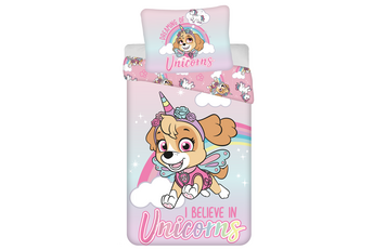 Paw Patrol Dekbedovertrek I Believe in Unicorns - Katoen