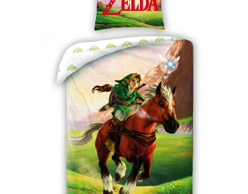 Zelda Dekbedovertrek, Hyrule - Eenpersoons - 140 x 200 cm - Katoen