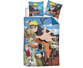 Naruto Dekbedovertrek, Shippuden - Eenpersoons - 140 x 200 cm + 65 x 65 cm - Katoen