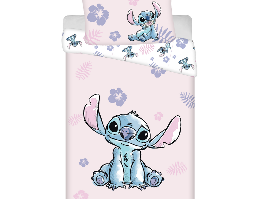 Disney Lilo & Stitch Dekbedovertrek, Aloha - Eenpersoons - 140 x 200 + 70 x 90 cm  - Katoen