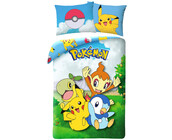 Pokémon Dekbedovertrek, Team - Eenpersoons - 140 x 200 + 70 x 90 cm - Katoen
