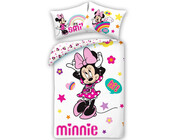 Disney Minnie Mouse Dekbedovertrek, Smile - Eenpersoons - 140 x 200 + 70 x 90 cm - Katoen