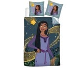 Disney Wish dekbedovertrek, Star - Eenpersoons - 140 x 200 cm / 63 x 63 cm - Polycotton