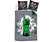 Minecraft dekbedovertrek - Eenpersoons - 140 x 200 cm / 65 x 65 cm - Polycotton