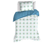 De Witte Lietaer Dekbedovertrek Saga, Exotic Plume - Eenpersoons - 140 x 220 cm + 60 x 70 cm - Katoen Percal