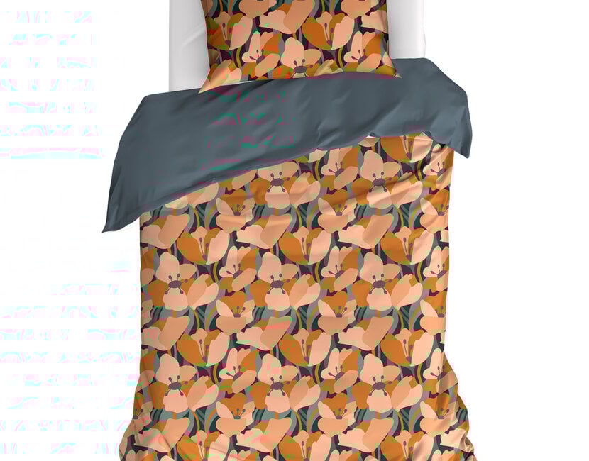 De Witte Lietaer Dekbedovertrek Aria, June Bug - Eenpersoons - 140 x 220 cm + 60 x 70 cm - Katoen Percal